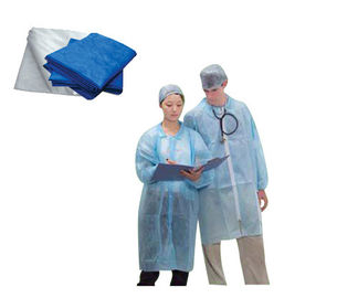 파란 PP 스펀 본드 비 길쌈된 의학 직물 방수 처분할 수 있는 폴리프로필렌 직물